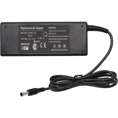 15V 6A 90W Laptop Power AC Adapter Charger Supply for Toshiba Satellite A100 A105 M100 M105 M30 A50 M50 PA2501U PA2521U 6.3*3.0