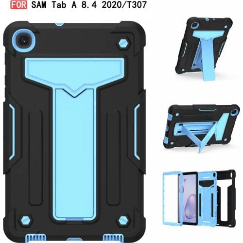 Hybrid Heavy Duty Tablet Case For Samsung Galaxy Tab A 8.4 2020 Shockproof Rugged Case TabA 8.4 (2020) SM-T307U Kickstand Cover