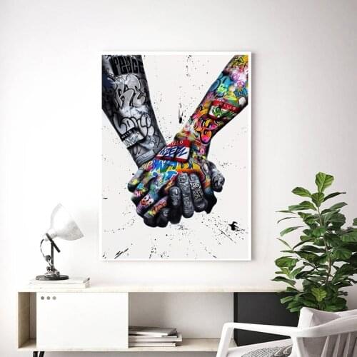 Street Graffiti Hands Canvas Painting Modern Wall Art Posters And Prints Inspiration Artwork Pictures For Living Room Home Decor