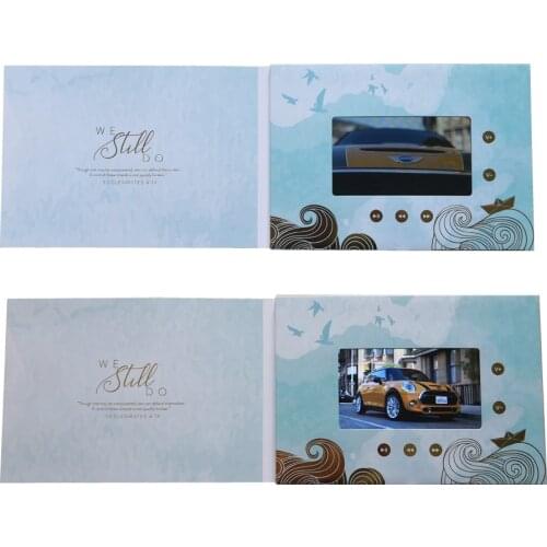 Chinese Homemade 5inch LCD video Brochure Video Card Invitations Digital Video Brochure