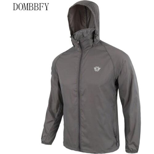 Lightweight Summer Waterproof Quick Dry Tactical Skin Jacket Men Hooded Raincoat Thin Windbreaker Sunscreen Army Military Jacket