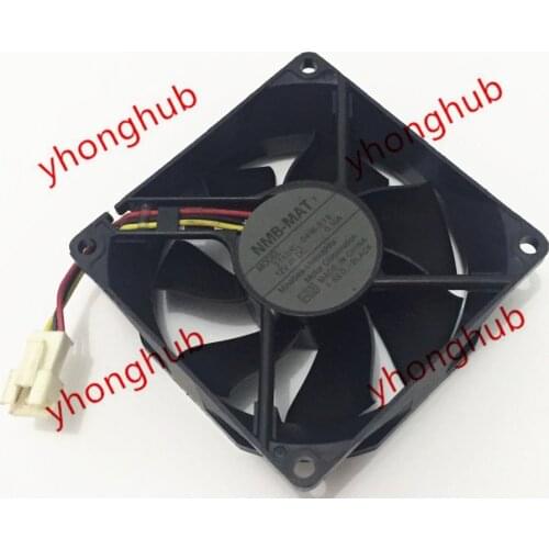 NMB-MAT 3110RL-04W-S19 H02 DC 12V 0.10A 80x80x25mm 3-wire Server Cooling Fan