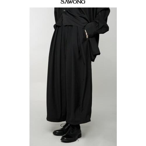 27-46 New 2021 Men Women clothing GD fashion Original design high street loose Personal Casual Wide Leg Pants plus size costumes