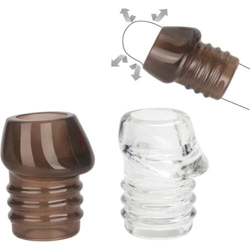 New Penis Extender Sleeve Reusable Silicone Glans Cover Dick Enlargement Cock Ring Erection Erotic Sex Toys For Men Dick Ring 18