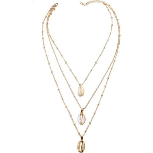 New Fashion Trendy Moon Coin Jewelry Copper Choker Multi Layer Necklace for Women Boho Layering Chokers Necklace Pendant Girl