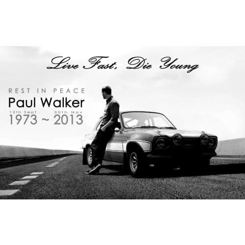 P1171 Paul Walker - RIP Fast and Furious Super Movie Star Poster 40x60cm - wall Poster Home Decor Canvas poster