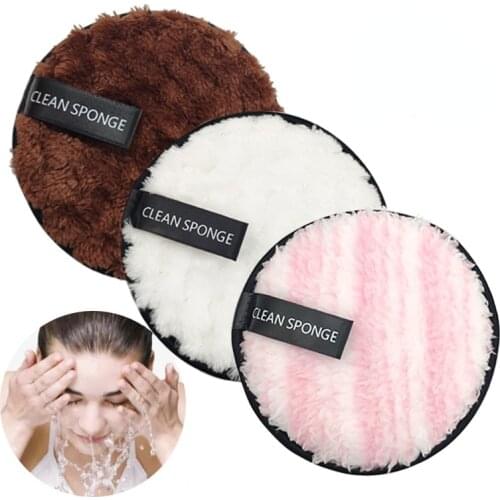 Reusable Makeup Remover Pads Microfiber Reusable Face Towel Make-up Wipes Cloth Washable Cotton Pads Cleansing Puff