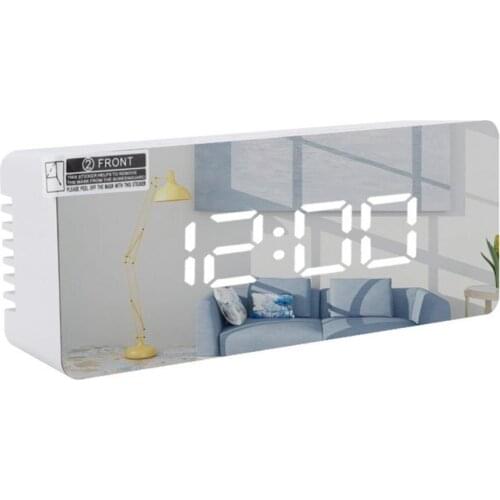 Rectangle Square Multi-function LED Display Bedside Alarm Clock for Home Office Ornaments