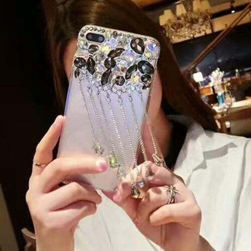 Luxury Glitter Pendant Phone Cases For iPhone 11 12 Pro MAX X 10 Cover Bling Diamond soft Case For iPhone 6 7 8 Plus Xs Max XR