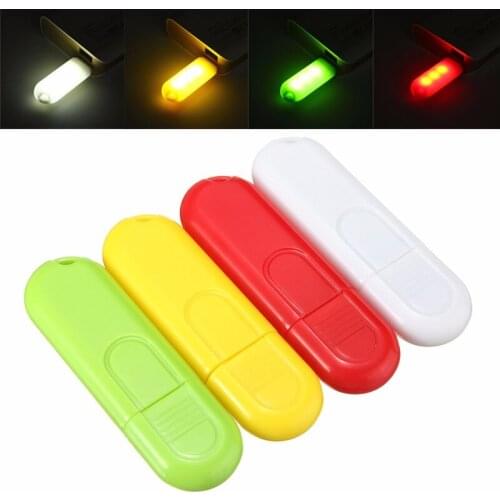 Smuxi 10Pcs Mini USB LED Night Light 3 LED Keychain 5V Desk Reading lamp Camping Book USB Gadget for Notebook Computer