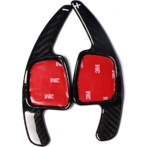 Carbon Fiber Car Steering Wheel Paddle Shifter Gear Shift Extension For A1 A3 A7 A8 Q2 TT TTS A4L Accessories