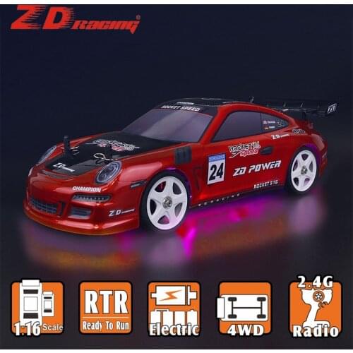 ZD Racing S16 1/16 2.4GHz 4WD High Speed Electric Remote Control Vehicle RTR 60km/h LED Brushless RC Racing Car Drift Car Toy