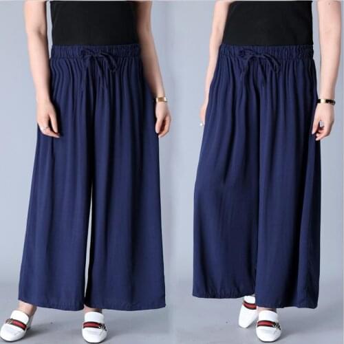Women Streetwear Oversized Pants 2020 Summer Casual Loose Thin Knit Trousers Harajuka Wide Leg Pant Plus Size Pantalon M-7XL