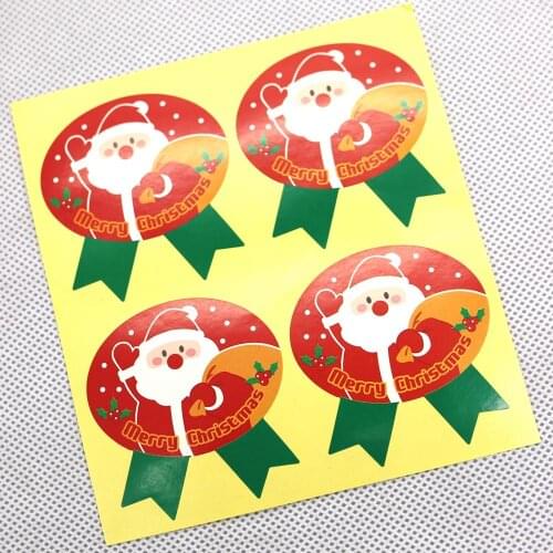 Badge Design Christmas gift packaging Sticker,DIY Multifunction diary sticker cake biscuit package Label 40pcs/lot