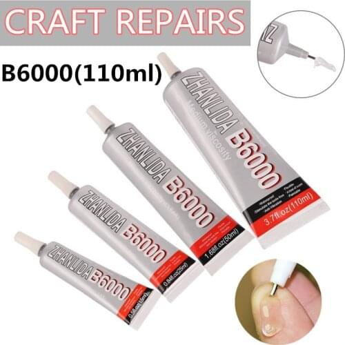 110ml B6000 glue Mobile phone touch screen Superglue b-6000 adhesive telephone glass glue repair point diamond jewelry DIY glue