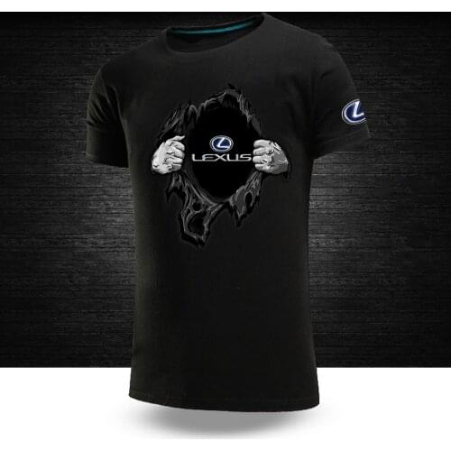 2021 Mens Lexus T-shirt Summer Sleeve O-neck Leisure Outwear Tees Breathable Casual Short Sleeves Comfortable T Shirt Sport Top