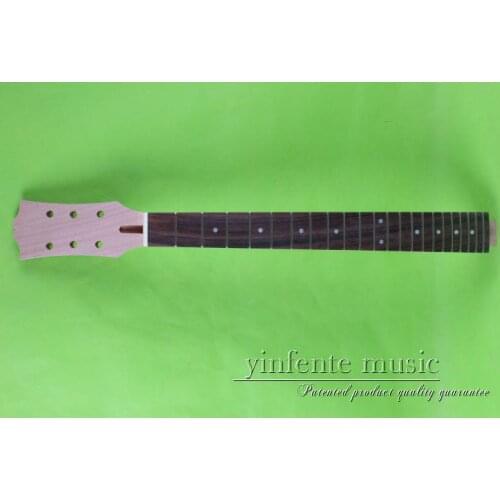 22 fret 24.74 bolt on Unfinished electric guitar neck Mahogany & Rosewood FINGERBOARD #8 free shippingcost
