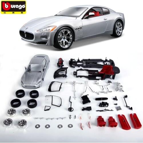 Bburago 1:24 Maserati Assembled car manufacturer authorized simulation alloy car model crafts decoration collection toy tools