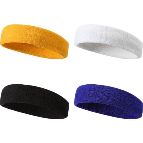 Running Fitness Headband Sports Hair Bands Elastic Absorbent Sweat Bands Cycling Yoga Basketball Gym Stretch Hair Wrap Brace