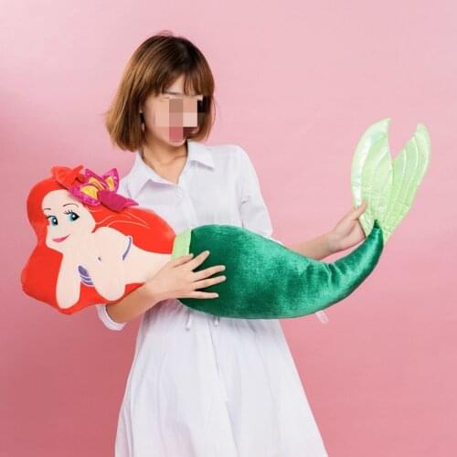 Disney Large The Mermaid Ariel Princess Plush Stuffed Toy Dolls Soft Pillow 110cm Cushion For Children Girls Christmas Gift