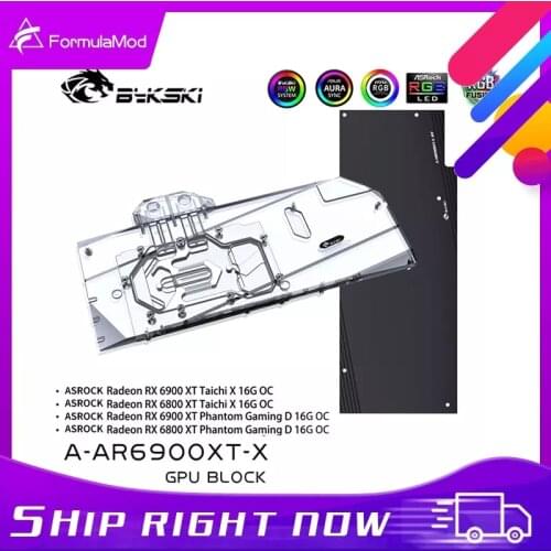 Bykski A-AR6900XT-X GPU Water Cooling Block For Asrock RX 6900XT/6800XT Phantom Gaming D, Graphics Card Liquid Cooler System