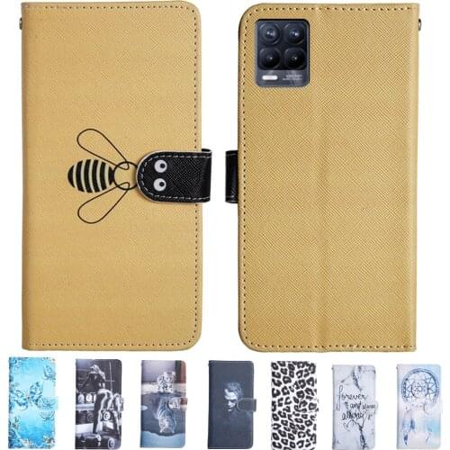 Flip Case For OPPO Realme 8 Pro Case Cute Patterned Phone Case On Realme 8 Pro 8pro Case Bumper Funda Realme8 Pro Cover Coque