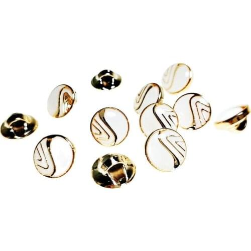 HL 50/150pcs 11mm New Dripping Oil Shank Plating Buttons DIY Apparel Sewing Accessories Shirt Buttons