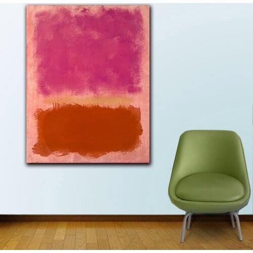 Famous Mark Rothko Untitled 5 Posters Print Color Block Modern Decor Wall Art Pictures For Living Room Bedroom