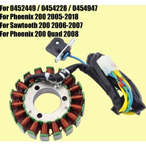 Generator Stator Coil for Polaris Phoenix 200 2005 - 2018 Sawtooth 200 2006 - 2007