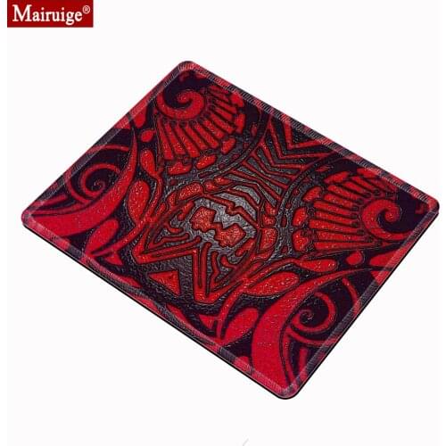 Logo Mousepad 20x18cm Totem Black and Red Mouse Pad Small Starry Sky Planet Dark Cloth Gamer Speed Gaming Desk Mat DIY Custom