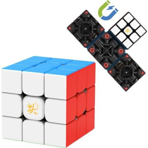 Dayan Zhanchi Pro Magnetic Magic Cube 3 layer Stickerless/Black Educational Toy Speed Cubes