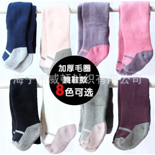 Anyongzu Girls Winter Big Thickening Terry Baby Pantyhose Towel Warm Underwear Baby Girl Tights Length 40CM 45CM 50CM 55CM
