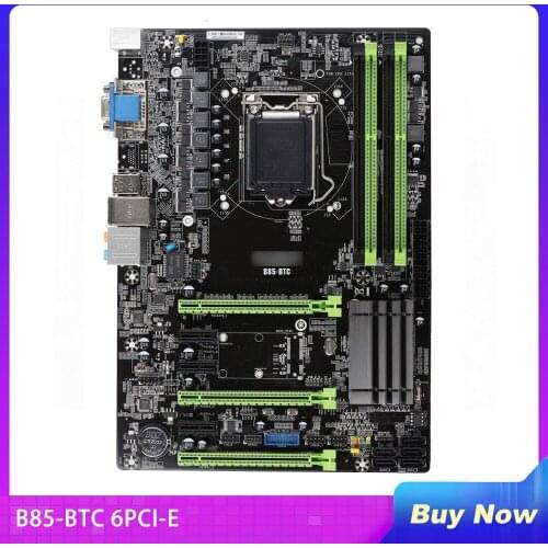 Mining Motherboard For MAXSUN B85-BTC 6PCI-E Perfect Test