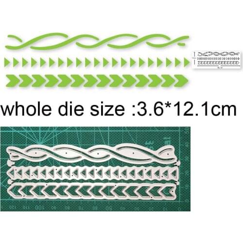 Metal cutting dies cut die mold Lace Strip Border dies Decoration Scrapbook paper craft knife mould blade punch stencils dies