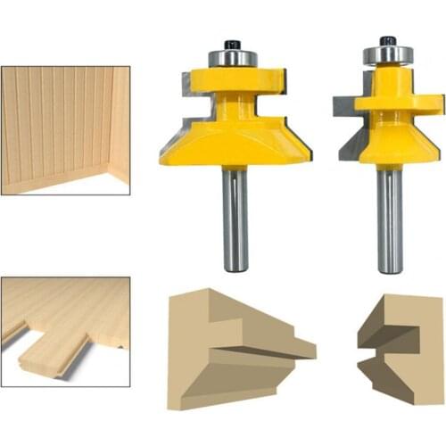 120 Degree Router Bit Set, 8mm Shank, Woodworking Groove Cutters, Tungsten Alloy, Wood Bur,Tools, 2PCS
