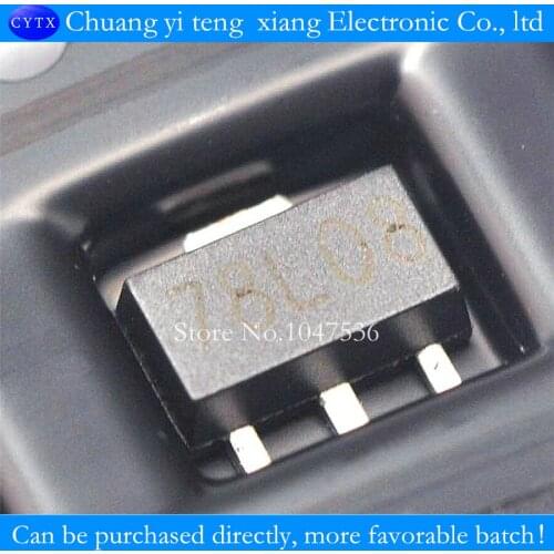 Patch voltage regulator tube CJ78L08 78 l08 SOT89 three-terminal voltage regulator 8V(100 PCS/lot)