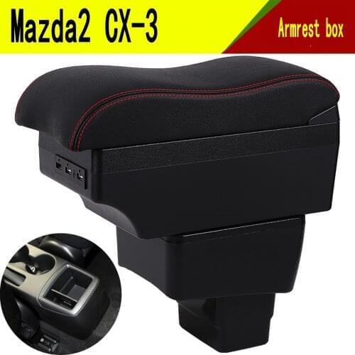 For Car Mazda CX-3 Armrest Box central Store content Storage arm support elbow rest