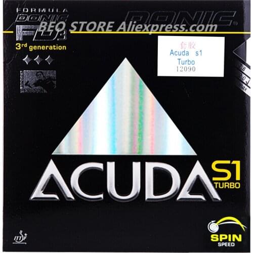 DONIC ACUDA S1 TURBO Table Tennis Rubber Pimples in with sponge ping pong tenis de mesa