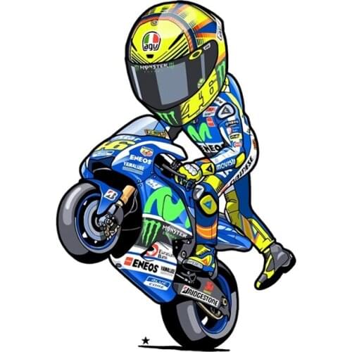 RuleMylife motorcycle road racer car stickers decal anime cute auto accessories