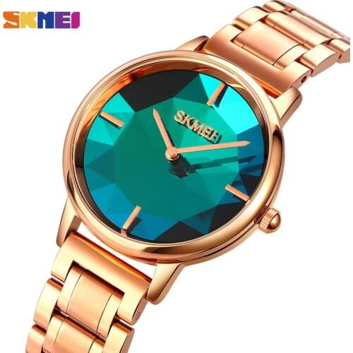 SKMEI Romantic Quartz Women Watch Fashion Ladies Female Girl Wristwatches Top brand Luxury Stainless Steel Relogio Feminino 1789