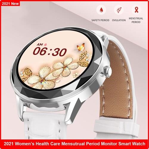 Sports Female Smartwatch Buetooth 5.0 Women Peroid Monitor Heart Rate Blood Pressure Smart Watch For Android Amazfit IOS Phone
