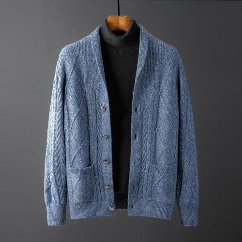 New Arrival Fashion Sweater Spring Autumn Men Casual Fashion Cardigan Jacket Computer Knitted Size M L XL