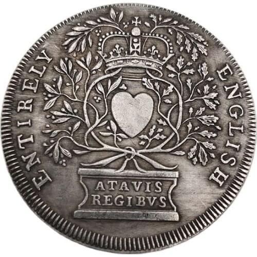 UK Commemorative Coins Love Tree Crown Atavis Regibus Collection Coin Decoration Crafts Souvenir Gift