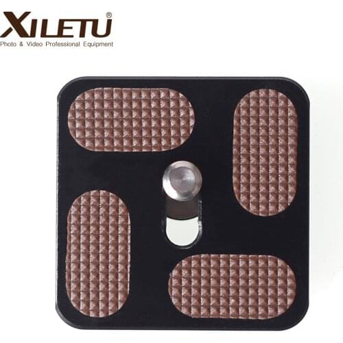 XILETU PU40 Universal Quick Release Plate for Tripod Ball Head Monopods with 1/4 inch Screw Universal for Tripod Ballhead Camera
