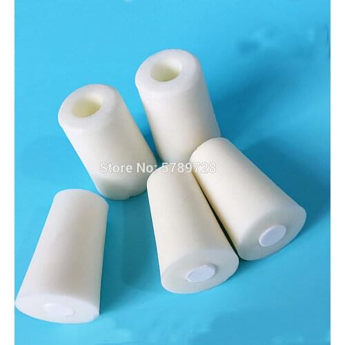 20pcs 50pcs Lab Silicone Stopper With Sand Core Test Tube Hollow Plug Intake Hose Silica Gel Caps for Experiment