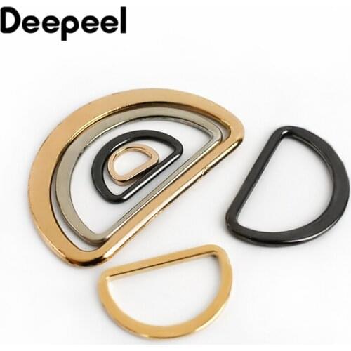 20pcs Deepeel 10mm-75mm Metal O D Ring Connection Buckle for DIY Shoes Bag Purse Strap Hook Garment Sewing Hardware Accessories