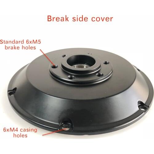 Aluminum Cover for Wheel Motor Replacement for Spare Part Electric Bike Rim Wheel Motor Casing