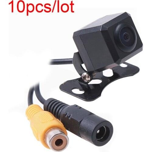 10 PCS Car Auto Rear View Camera Backup Cam Bumper Screw Mount Universal Fit Mirrored Image w/ Grid Lines