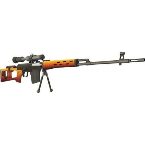 Paper Model Kit 1:1 SVD Sniper Rifle 3D DIY Toy Gun Weapon 122cm Paper Card Model Building Sets Military Model For Kids Adults