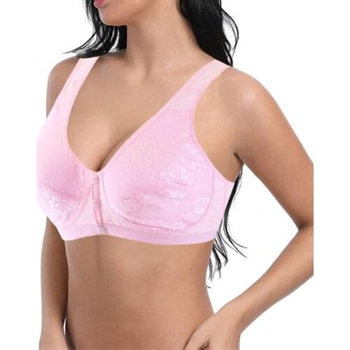 Bras For Womens Front Closure Bralette Tops Wireless Cotton Plus Size Brassiere Underwear Lingerie